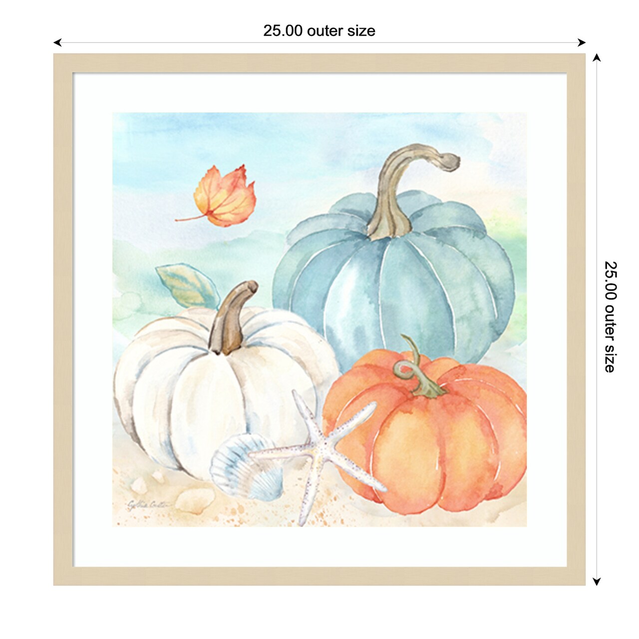 Harvest by the Sea V by Cynthia Coulter Wood Framed Wall Art Print